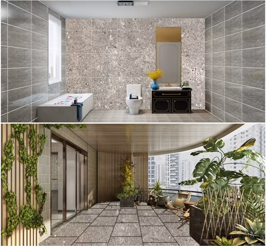 Rustic Gray Matt Surface Porcelain Tile