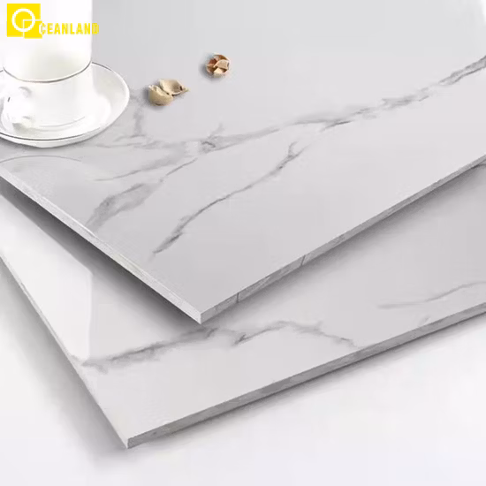 Piastrella da rivestimento per bagno in porcellana di marmo vetrificato lucido Foshan