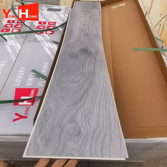 Europa America Unilin Valinge Fare clic su Buon prezzo Pavimento in plastica di colore legno HDF impermeabile/Piso Laminado/Piastrella in legno laminato laminato in vinile per hotel