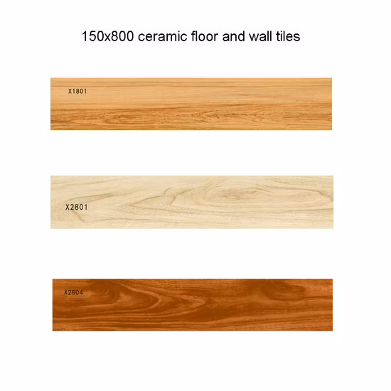 Piastrella in legno con struttura in piastrelle per pavimenti in ceramica con venature del legno 6X32