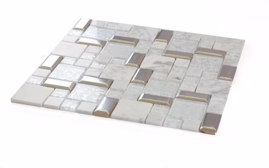 Piastrella a mosaico in vetro di colore misto per piastrelle per alzatina da cucina